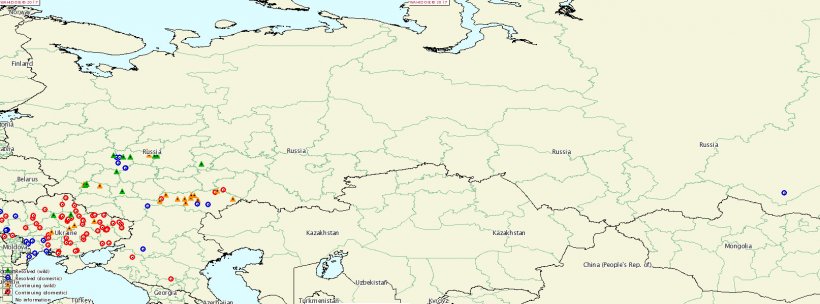 La PPA en Rusia alcanza el oblast de Irkutskaya.
