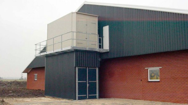 Figura 2: Depurador biológico de ar da exploração