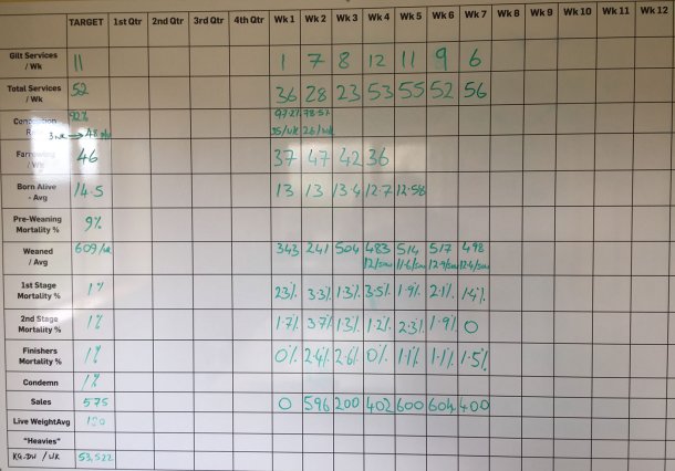 Figura 10. Rendimento semanal da unidade em Fevereiro de 2018.