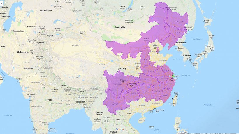 Con Shanghai son ya 19 las zonas afectadas.
