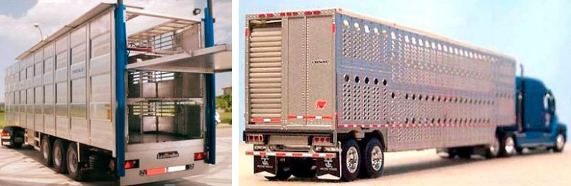Imagem 3. Cami&atilde;o usado na Europa. Fonte: NEWNION e, Imagem 4. Cami&atilde;o usado na Am&eacute;rica do Norte. Fonte: Illinois Truck Enforcement Association
