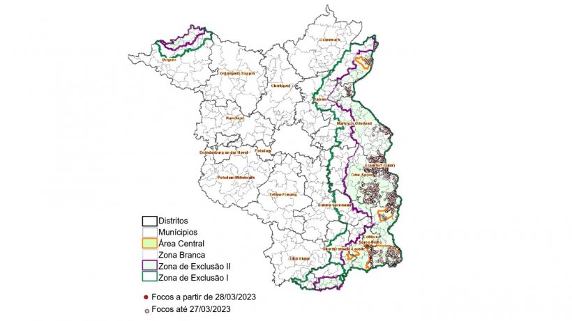 Situa&ccedil;&atilde;o geral no Estado de Brandeburgo (a 5 de Abril de 2023)
