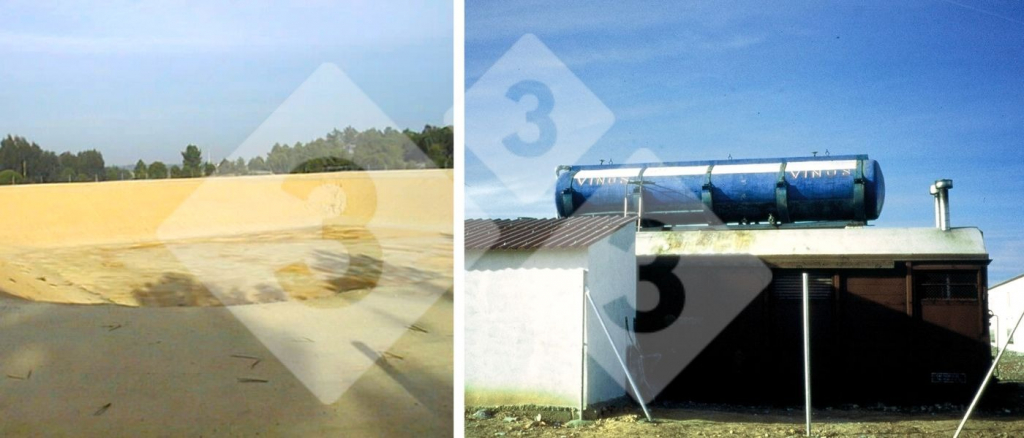 Figura 3.Depósitos exteriores e demasiado grandes para medicar.