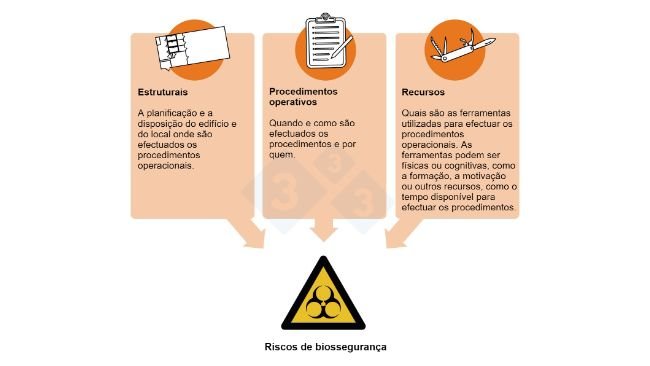 Figura 1. Riscos de biossegurança e pontos críticos: aspectos dos processos de produção em que podem ser implementadas medidas de controlo. 