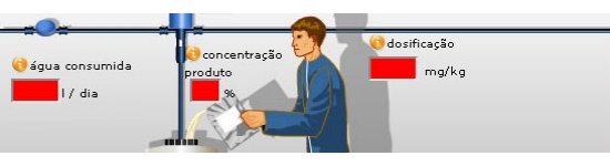 simulador de medicação na água