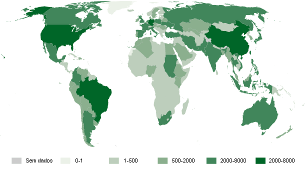 mapa de produção de carne