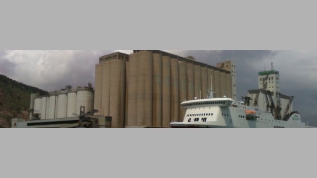 Cereales en el puerto