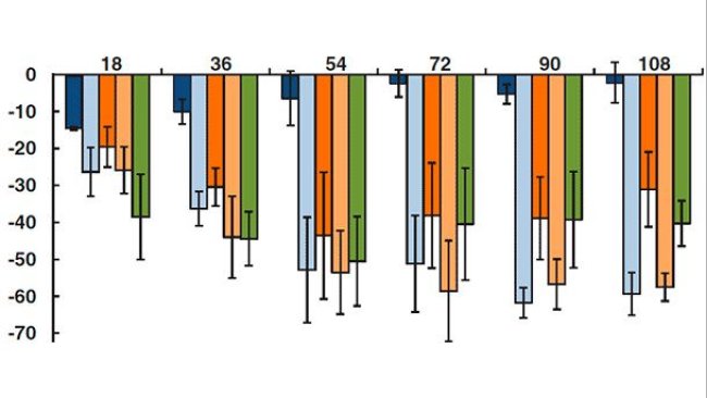 Cambios en la capacidad fagocítica de los macrófagos alveolares porcinos en diversos momentos post-infección por PCV2, PRRSv, PCV2 + PRRSv, PRRSv + PCV2, PCV2 + PRRSv