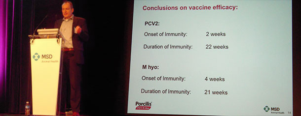 Heiko Nathues centró su exposición en Micoplasma hyopneumoniae