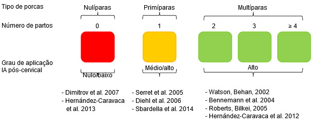 Grado de aplicación de la inseminación post-cervical 