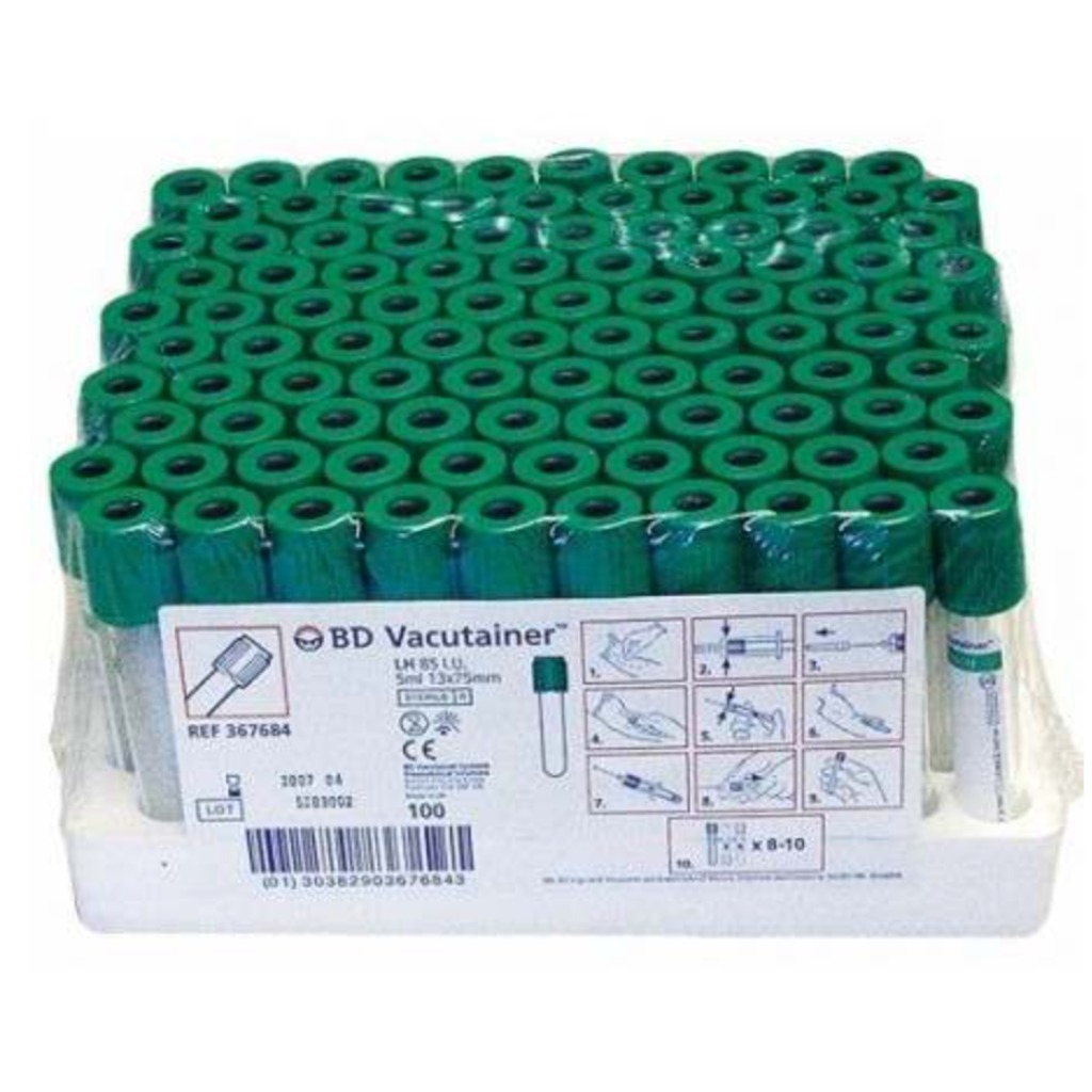 BD Vacutainer Tubos con Heparina de litio 4ml