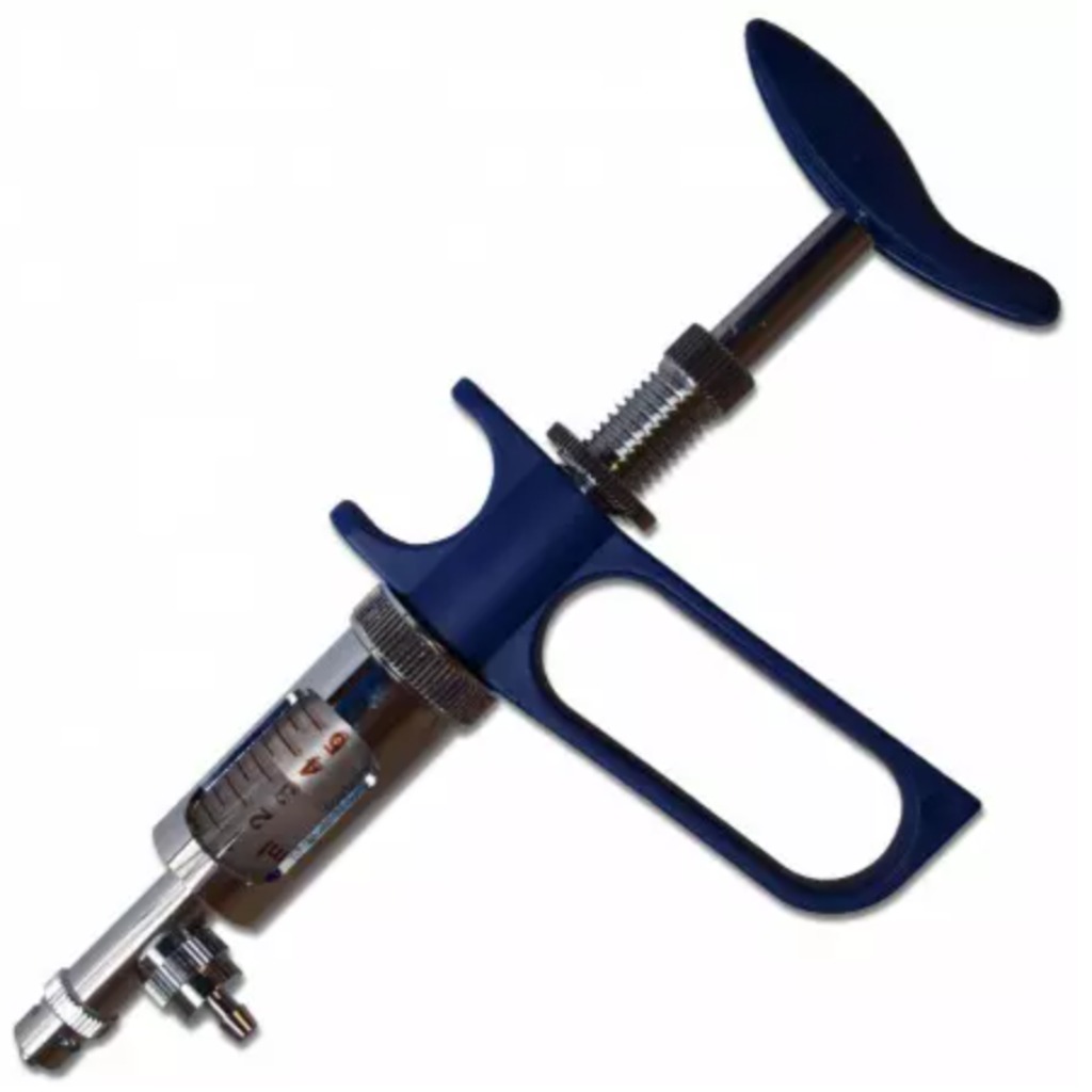 Seringa Socorex de 5 ml com tubo e agulha de sucção, graduações de 0,5 ml