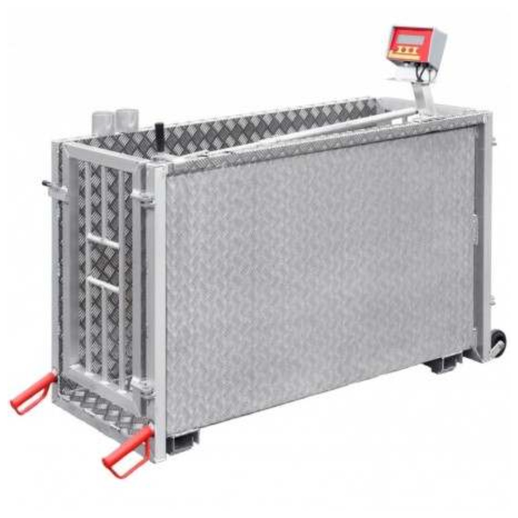 Balança digital móvel para pesagem de suínos