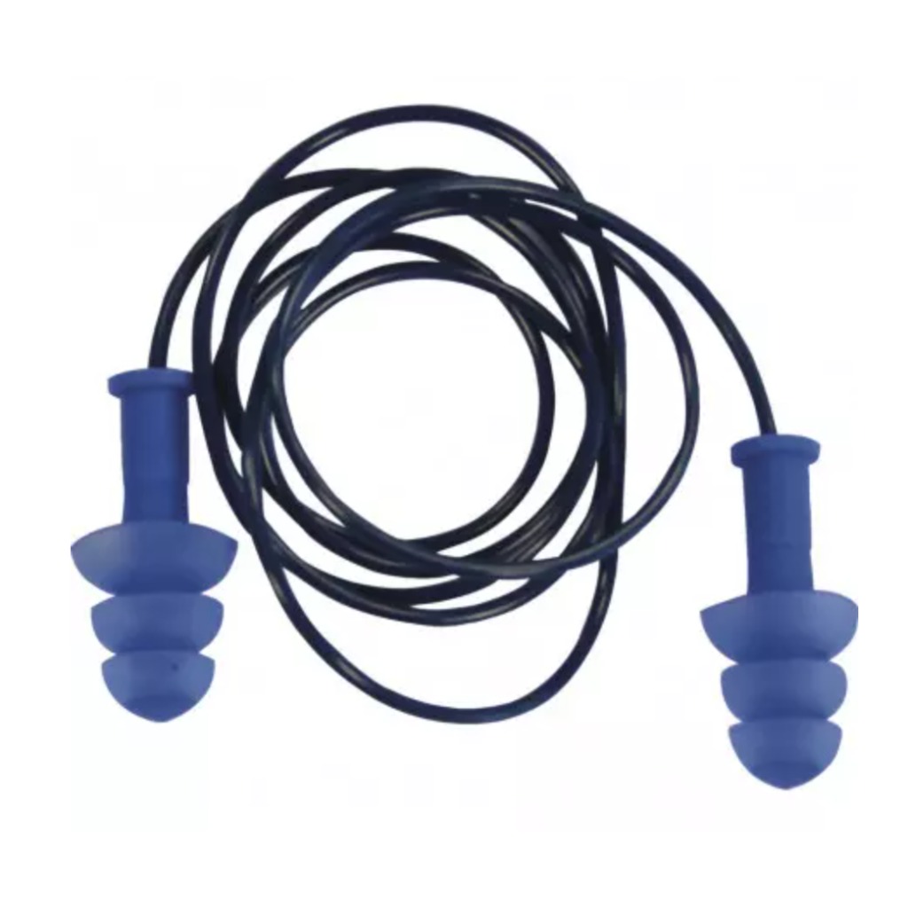 Tampões de ouvido de cordão têxtil detectáveis 