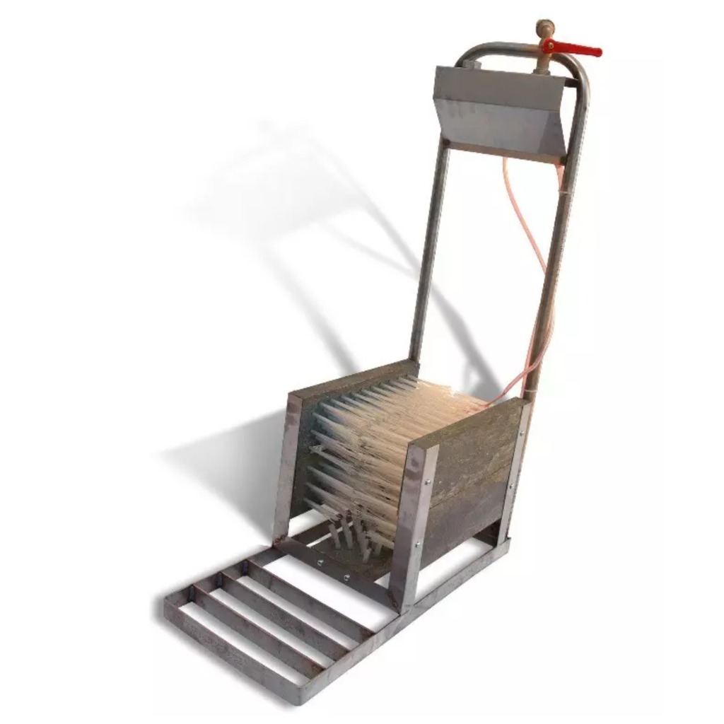 Lucidascarpe in acciaio inox