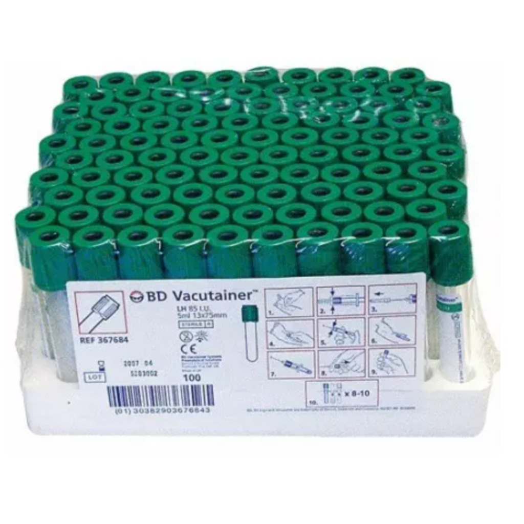 BD Vacutainer - Tubos de heparina de lítio de 4 ml