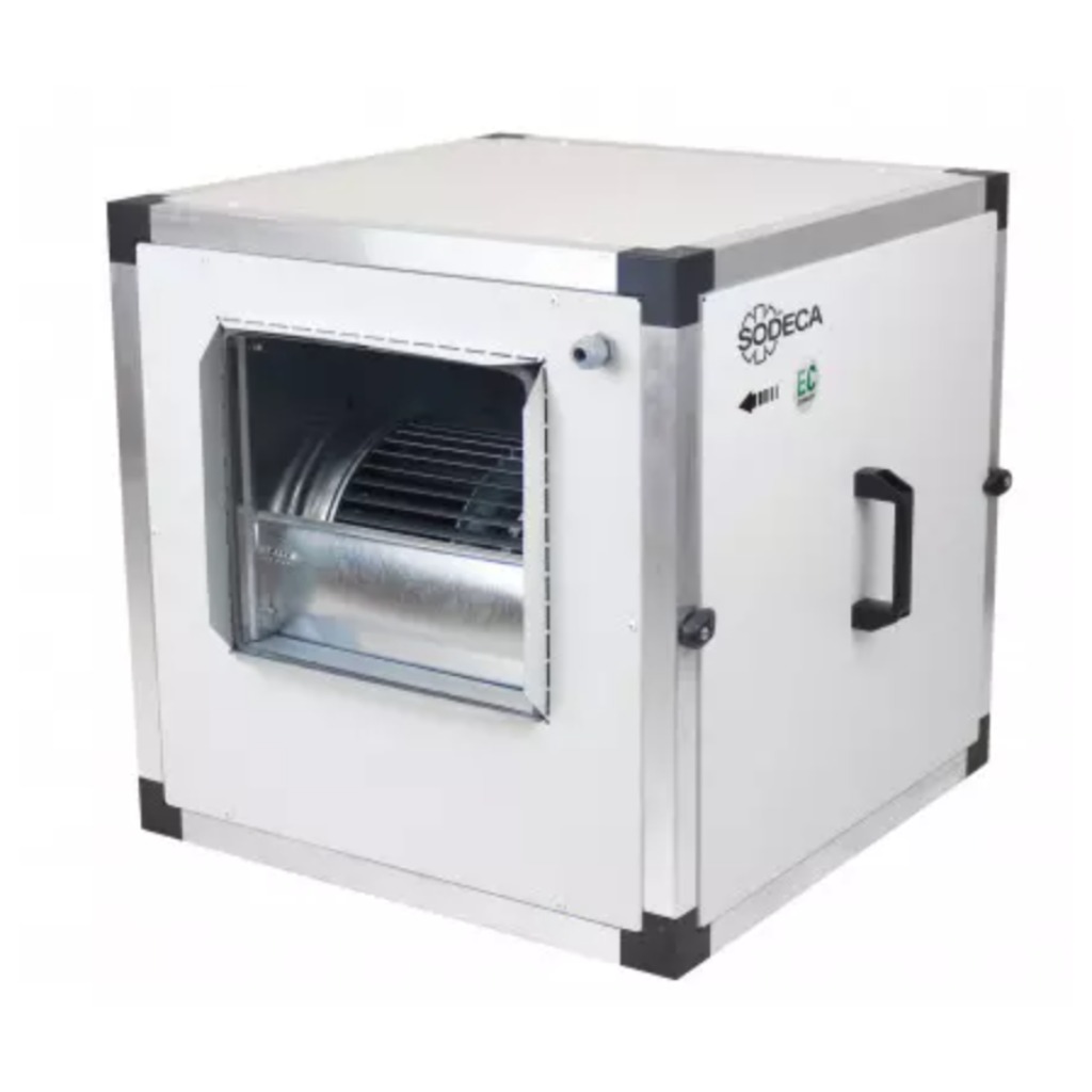 Unidade de ventilação com isolamento acústico Sodeca CJBD
