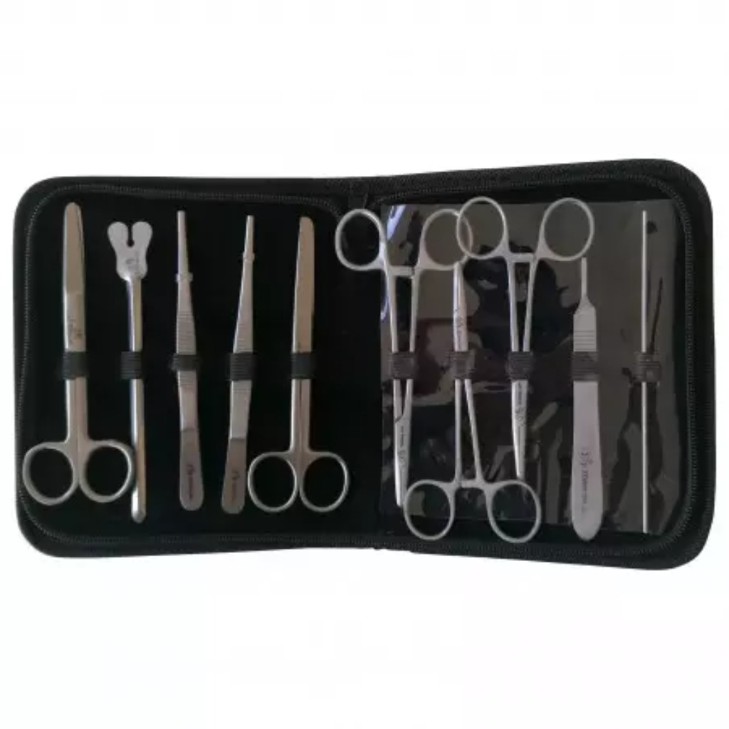 Kit de Necropsia e Dissecção 333 - 10 instrumentos