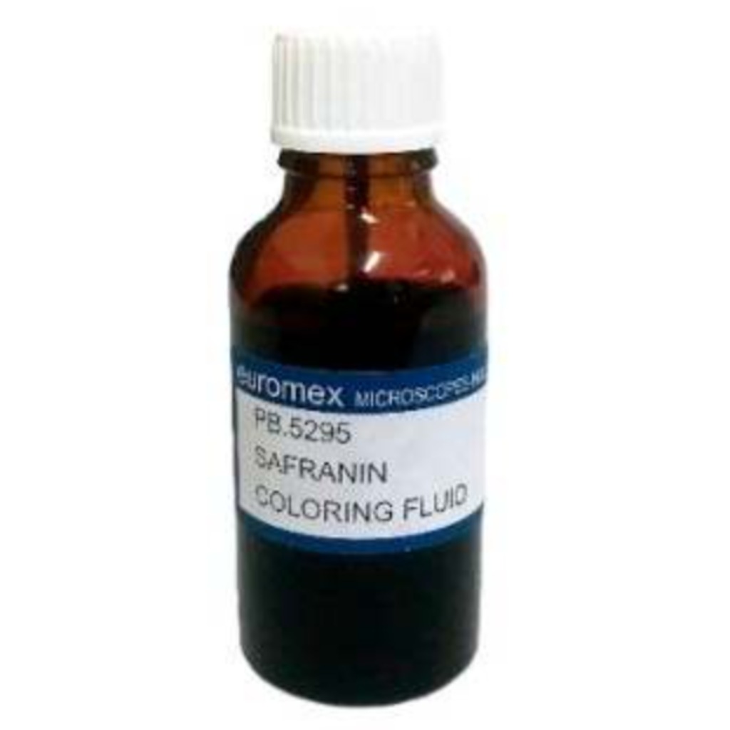 Euromex Safranine colorant for cellulose core and walls 25 ml