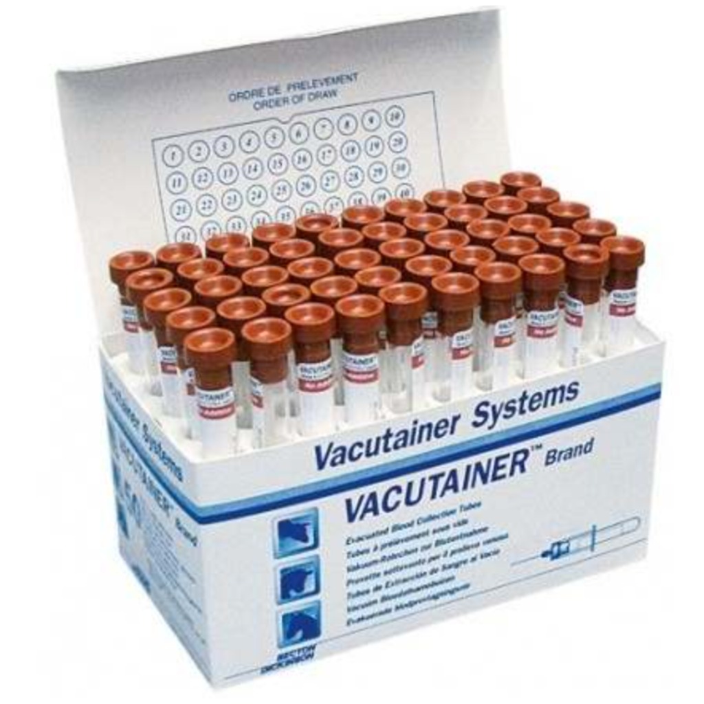 Tubes Vacutainer : tubes de 5 ml, 40 unités