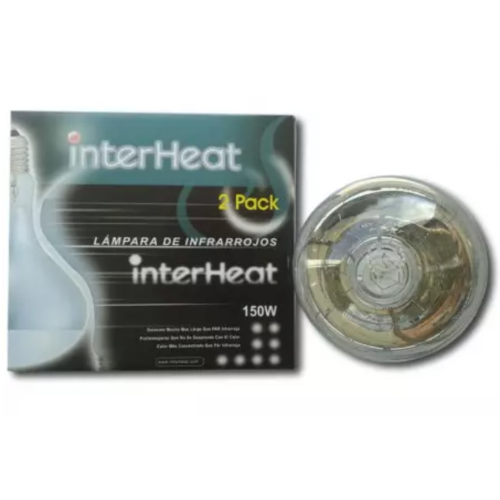Ampoule chauffante blanche Interheat 150 watts, 2 pièces