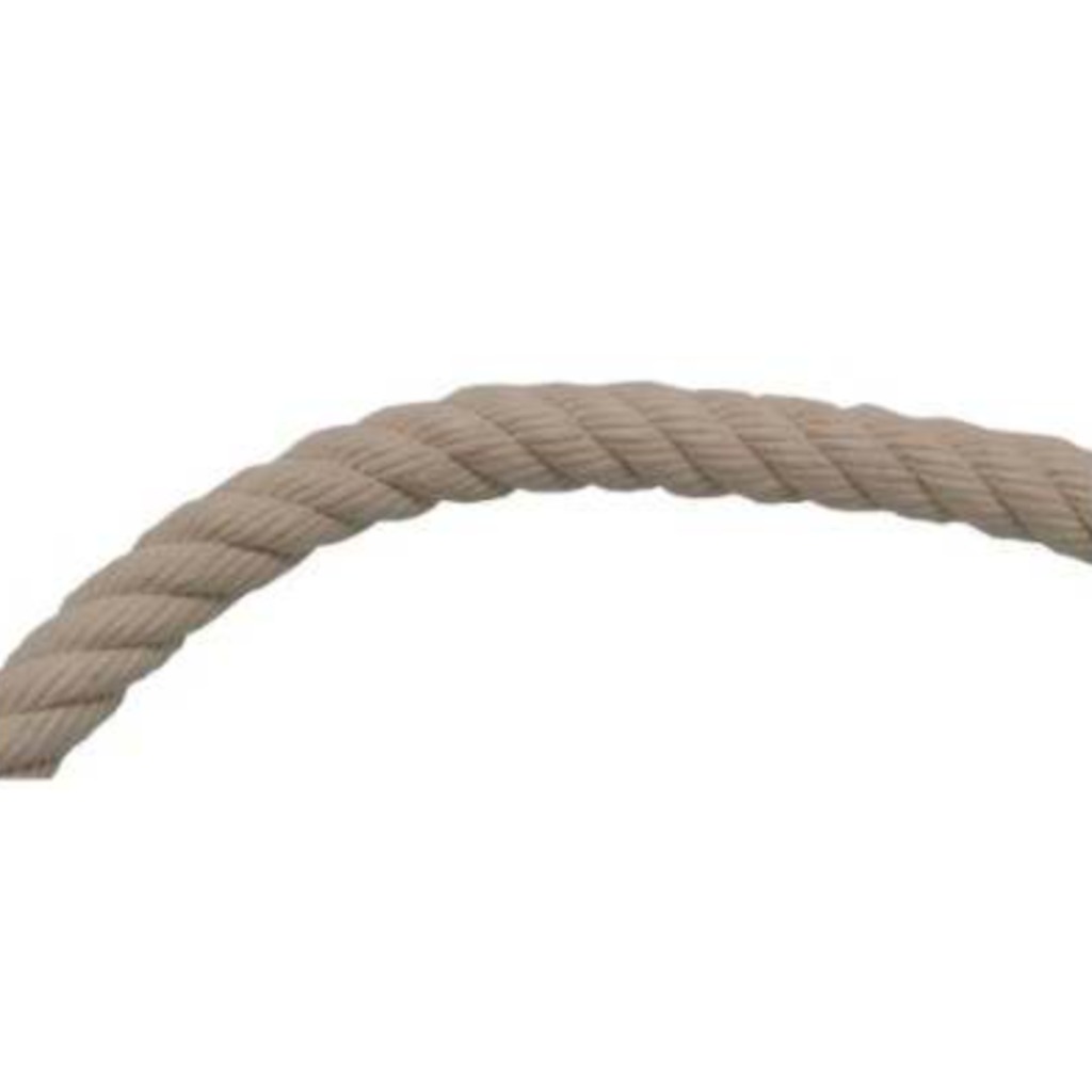 Corda de algodão torcida. Brinquedo para leitões.