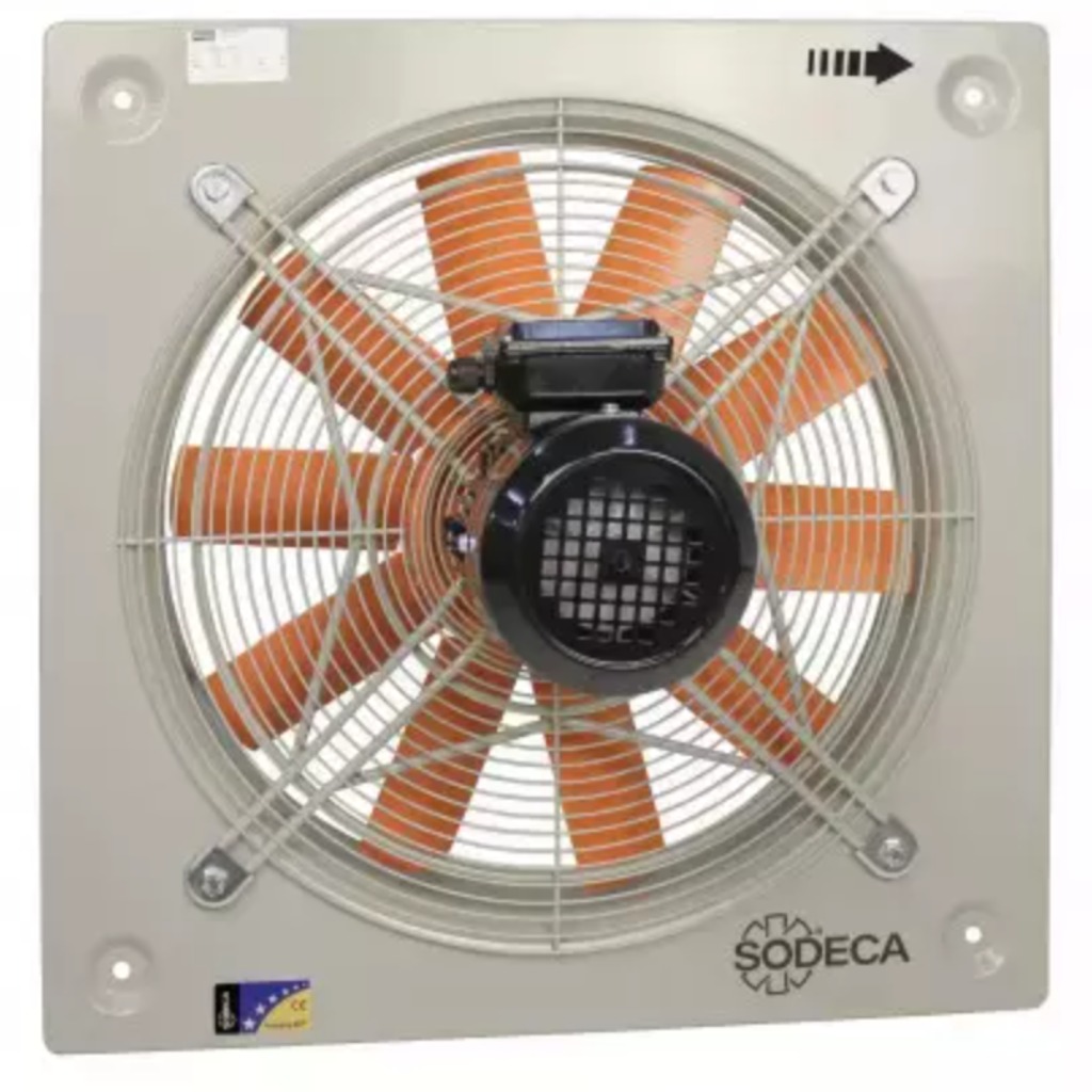 Ventilador de parede helicoidal trifásico Sodeca HC