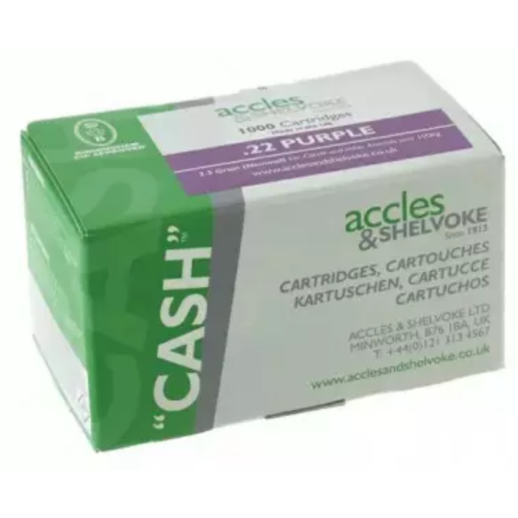 Cartucho de choque calibre .22 CASH - Roxo