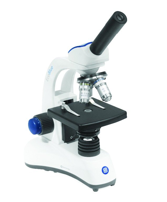 Microscópio biológico monocular EUROMEX EcoBlue Microscópio biológico monocular EUROMEX EcoBlue