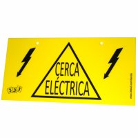 Placa indicadora de “Cerca eléctrica” Placa indicadora de “Cerca eléctrica”