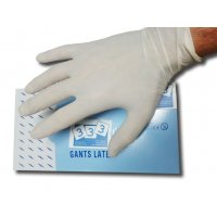 Luvas de latex 100 u. com pó Luvas de latex 100 u. com pó
